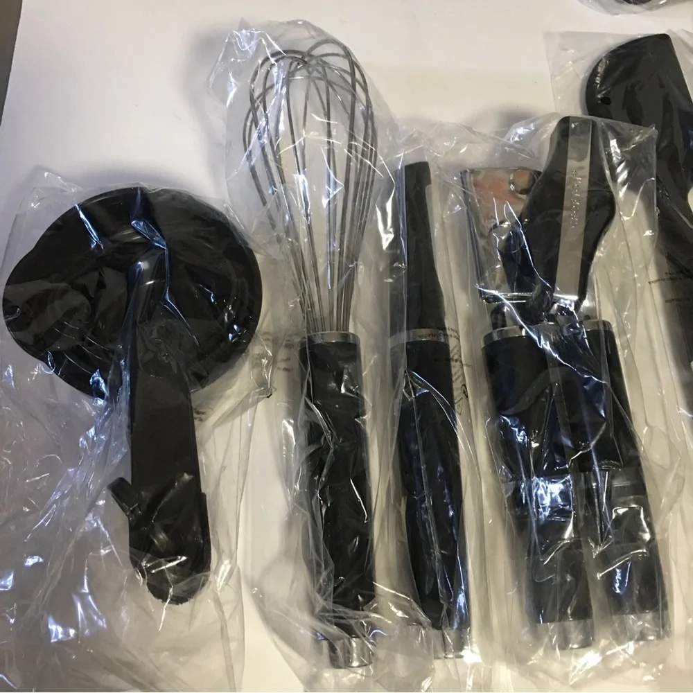 NIB Crofton New In Box PBA FREE 15 Pc Kitchen Tool Set Black Dishwasher …
